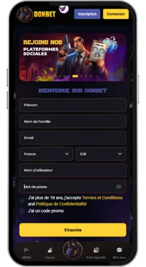 Formulaire d’inscription